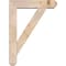 Ekena Millwork Traditional Craftsman Smooth Bracket w/ Offset Brace, Douglas Fir, 5 1/2"W x 22"D x 30"H BKT0604X22X30TRA04SDF - alternate 4